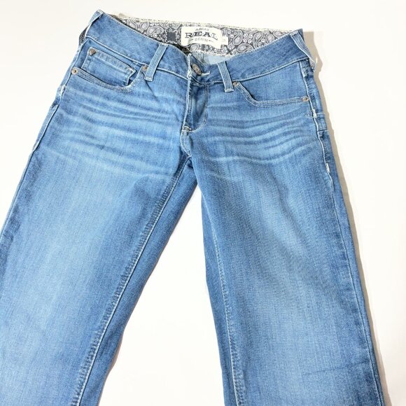 Ariat Womens Real Denim Bootcut Jeans Size 27L Medium Wash Stretch Casual - Picture 6 of 14